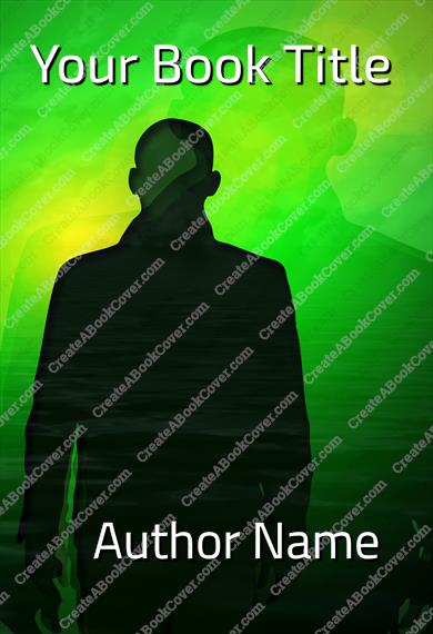 Man Silhouette Shadow Green