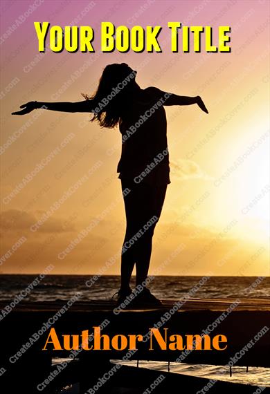 Happy woman looking at sun