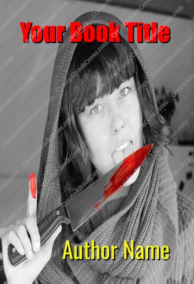 Blood woman knife
